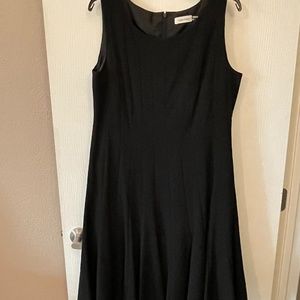 Calvin Klein fit and flare black dress